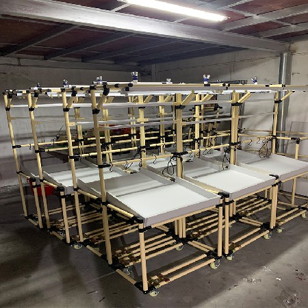 精益管周转车工作台批发 实验台牢固稳定电子车间操作台工作桌