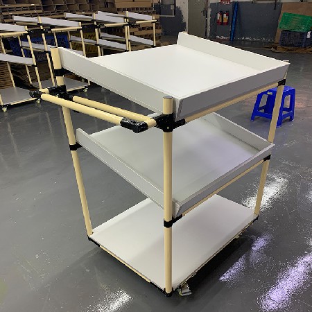 精益管周转车工作台批发 实验台牢固稳定电子车间操作台工作桌